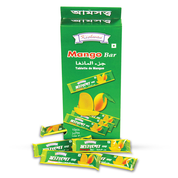 Kishwan Mango Bar 13gm X 30Pcs Box-  Mango bar- Kishwan Mangoriegel 13 g x 30 Stück